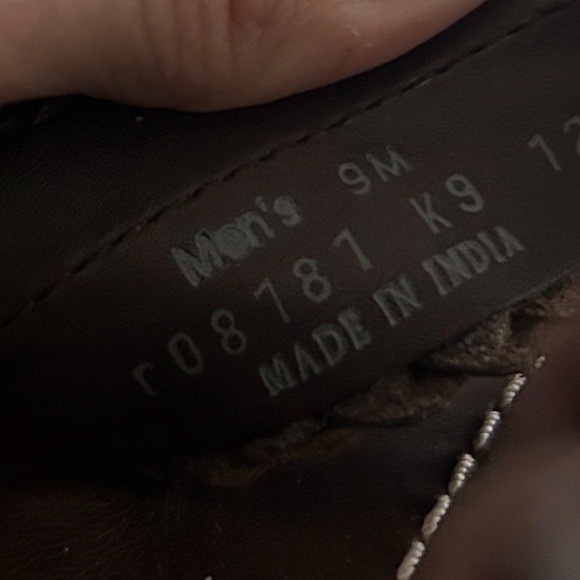 Men’s COLE HAAN Braided Brown Genuine Leather Thong Flip Flops Sandals Sz 9M - Picture 10 of 13